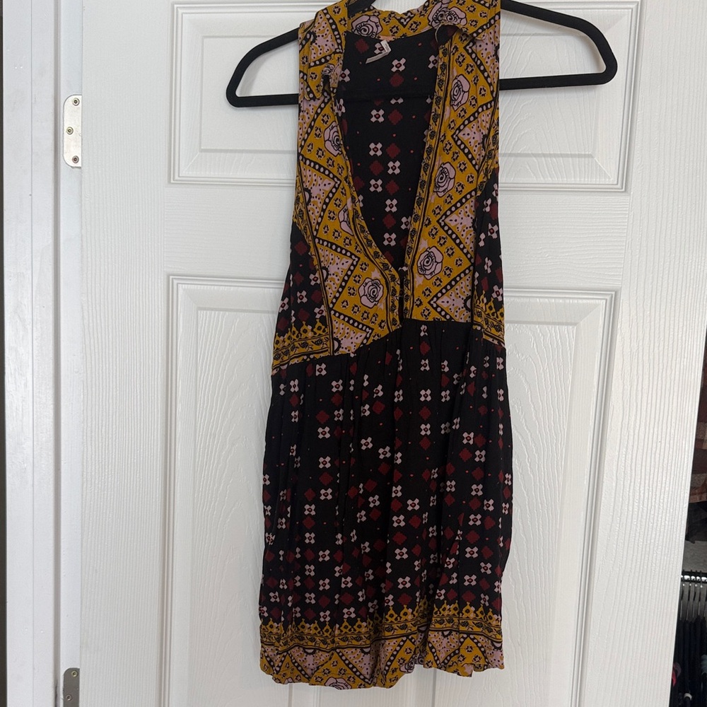 Free People Multicolor Boho Mini Dress